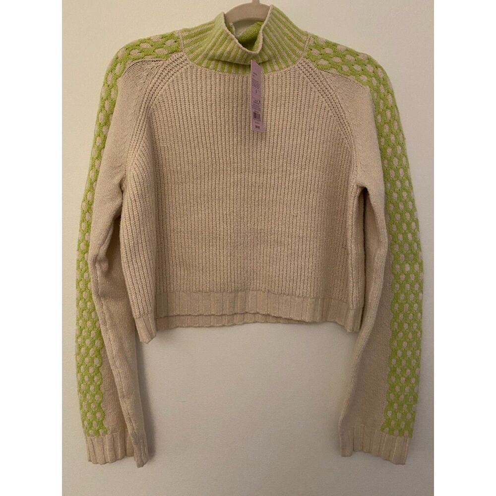 Wild Fable Target Off White Turtleneck Cropped Sweater Women's Sz S NWT New